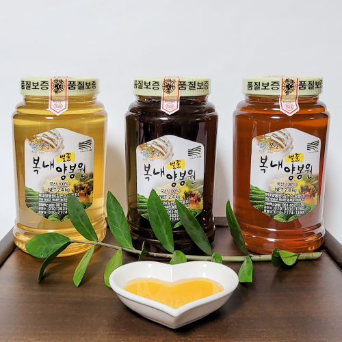 [복내양봉원] 꿀 2.4kg (아카시아/야생화/밤)